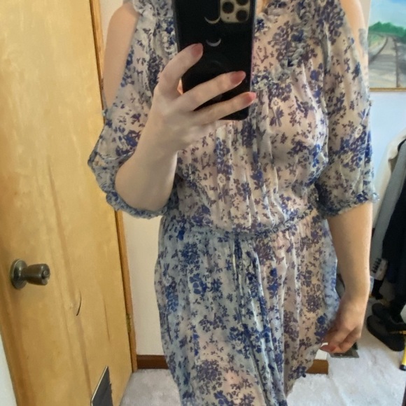 Alice McCall Pirouette Silk Floral Dress Cornflower Blue - Picture 7 of 15